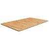 vidaXL Encimera ba&ntilde;o madera maciza tratada marr&oacute;n claro 100x60x1,5 cm