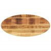 vidaXL Tablero de mesa ovalado madera maciza de mango 140x50x3,8 cm