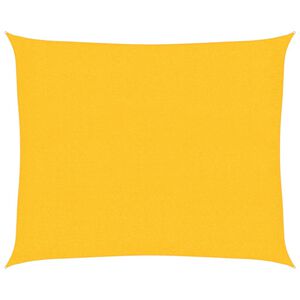 vidaXL Toldo de vela amarillo HDPE 160 g/m&sup2; 2,5x3 m