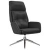 vidaXL Sill&oacute;n de relax de cuero aut&eacute;ntico negro