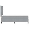 vidaXL Cama tipo Box Spring con colch&oacute;n Gris Claro 80 x 200 cm tela