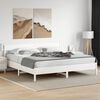 vidaXL Estructura de cama sin colchón madera maciza blanca 200x200 cm