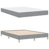vidaXL Cama tipo Box Spring con colch&oacute;n Gris Claro 140 x 200 cm tela