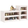vidaXL Muebles de cocina de exterior MEPPEL 2 pzas madera maciza pino blanco