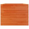 vidaXL Jardinera de madera maciza de pino marr&oacute;n cera 110x60x46 cm