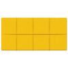 vidaXL Paneles de pared 12 uds terciopelo amarillo 60x30 cm 2,16 m²
