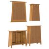 vidaXL Conjunto de muebles de ba&ntilde;o 4 piezas madera maciza de pino