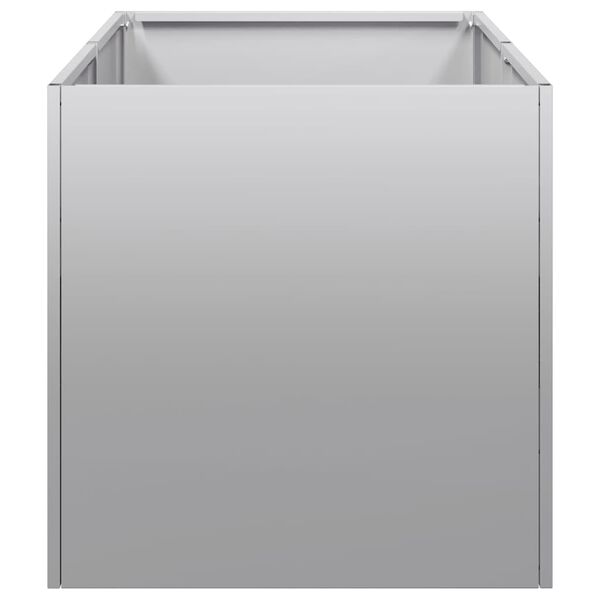 vidaXL Jardinera 40x80x40 cm de acero galvanizado