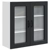 vidaXL Panel de lavaplatos Kalmar Negro 80 x 31 x 80 cm