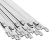 vidaXL Atadura de Cables 25 uds. 4,6 x 350 mm Plateado