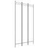 vidaXL Biombo divisor de 3 paneles de tela blanco 120x220 cm