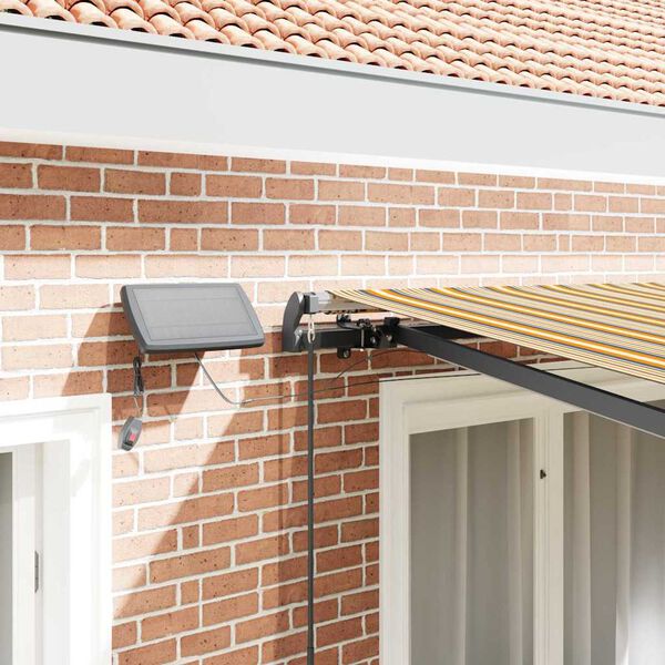 vidaXL Toldo Retr&aacute;ctil Manual Multicolor 300 x 250 cm tela