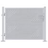 vidaXL Puerta de jard&iacute;n Plateado 85 x 70 cm Acero inoxidable