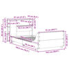 vidaXL Estructura de cama sin colch&oacute;n madera maciza marr&oacute;n 75x190 cm