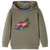 vidaXL Sudadera infantil con capucha color caqui 104