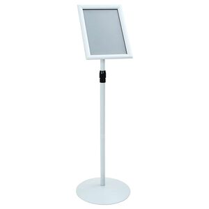 vidaXL Soporte de cartel pedestal Plateado 33 x 33 x 126 cm