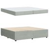 vidaXL Estructura de cama con colch&oacute;n Gris Claro 200 x 200 cm tela