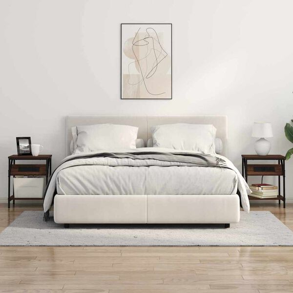 vidaXL Armario de Noche Roble Marr&oacute;n 38 x 30 x 48 cm