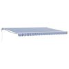 vidaXL Toldo Retr&aacute;ctil El&eacute;ctrico Azul y 4 x 3,5 m