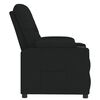 vidaXL Sill&oacute;n reclinable de tela negro
