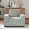 vidaXL Sillón sofá gris claro 60 cm terciopelo