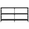 vidaXL Mesa Consola Roble Negro 156 x 28 x 80,5 cm