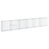 vidaXL Cesta de gaviones con cubierta hierro galvanizado 600x50x100 cm
