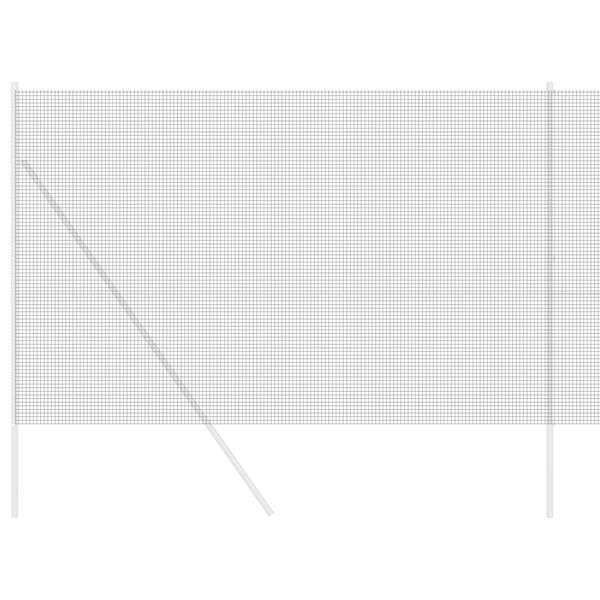 vidaXL Cerca de Alambre Soldado Gris 1.6 x 10 m Acero