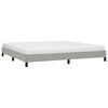 vidaXL Cama sin colchón tela gris claro 200x200 cm