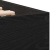 vidaXL Estructura de cama con cabecera Roble Negro 203 x 95 x 70 cm