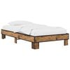 vidaXL Estructura de cama Madera envejecida 80 x 200 cm