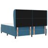 vidaXL Cama tipo Box Spring Azul Oscuro 200 x 180 cm Poli&eacute;ster