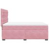 vidaXL Cama box spring con colchón terciopelo rosa 140x200 cm