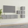vidaXL Set de muebles para TV 6 pzas madera contrachapada gris Sonoma