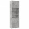 vidaXL Aparador alto madera de ingenier&iacute;a gris hormig&oacute;n 80x42,5x249 cm