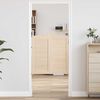 vidaXL Puertas batientes dise&ntilde;o de lamas 2 par 90x80cm madera pino