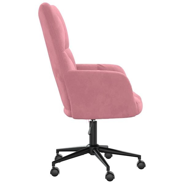 vidaXL Sill&oacute;n de relax de terciopelo rosa