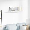 vidaXL Estante flotante de pared blanco brillante MDF 80x23,5x3,8 cm