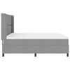 vidaXL Cama tipo Box Spring con colch&oacute;n Gris claro 180 x 200 cm tela