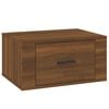 vidaXL Mesita de noche de pared color roble marr&oacute;n 50x36x25 cm
