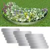 vidaXL Cercas para césped 15 piezas acero galvanizado 100x20cm