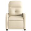 vidaXL Sill&oacute;n reclinable de tela crema