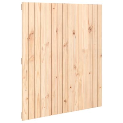 vidaXL Cabecero de cama de pared madera maciza de pino 95,5x3x110 cm
