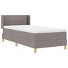 vidaXL Cama tipo Box Spring con colch&oacute;n Taup&eacute; 200 x 80 cm Poli&eacute;ster