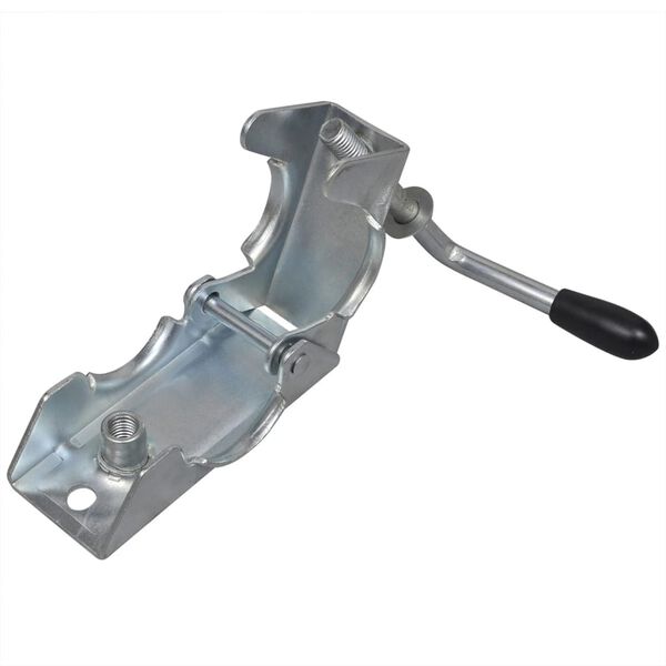 vidaXL Rueda jockey de remolque 48 mm con 1 abrazadera dividida