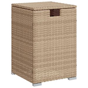vidaXL Mesa cubierta para bombona de propano rat&aacute;n beige 40x40x60 cm