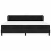 vidaXL Cama tipo Box Spring con colch&oacute;n Negro 200 x 200 cm Terciopelo