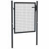 vidaXL Puerta de jard&iacute;n de malla acero galvanizado 100 x 75 cm gris