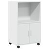 vidaXL Armario con ruedas madera de ingenier&iacute;a blanco 55x40x91 cm