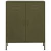 vidaXL Armario de almacenamiento acero verde oliva 80x35x101,5 cm